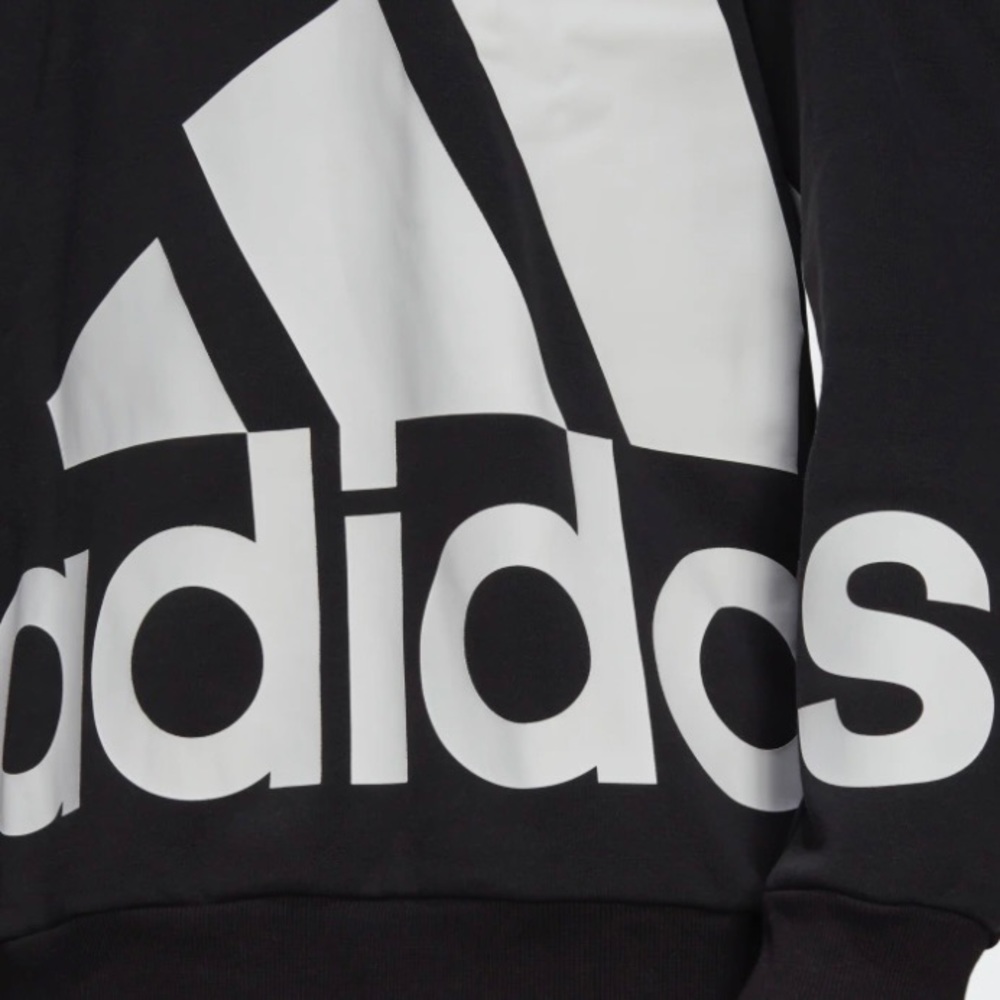 Adidas ESSENTIALS GIANT LOGO FLEECE HOODIE Size M - Picture 6 of 6